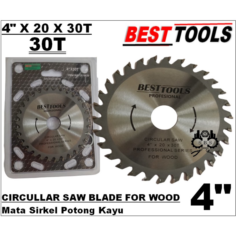 Circular Saw blade Mata Sirkel Mata Potong Kayu 4 INCH 30T