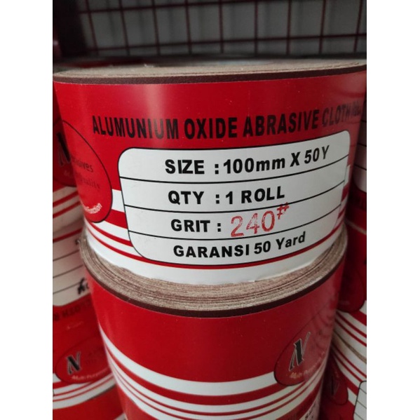 Amplas Roll 240 320 400 Garansi 50 Yard  Per Roll