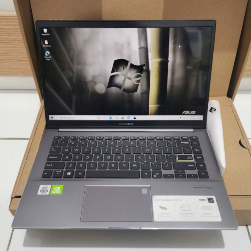 Laptop Asus Vivobook S433F Cor i5-10210 Gen 10 Nvdia Mx 250 Ram 8GB SSD 512GB FHD IPS Fullset Dus Ori bawaan