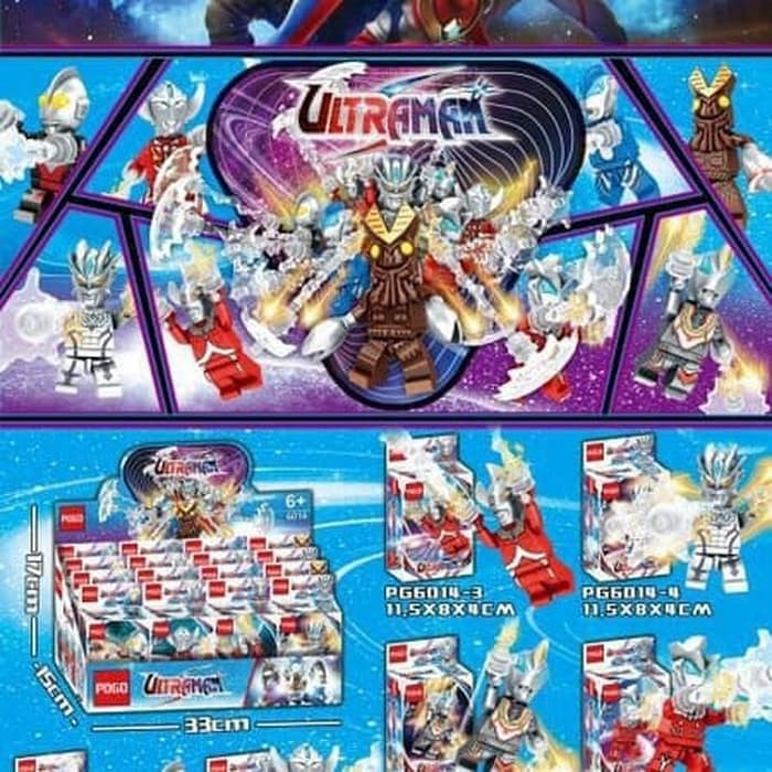 Brick Lego Ultraman Set 8 Merk POGO 6014