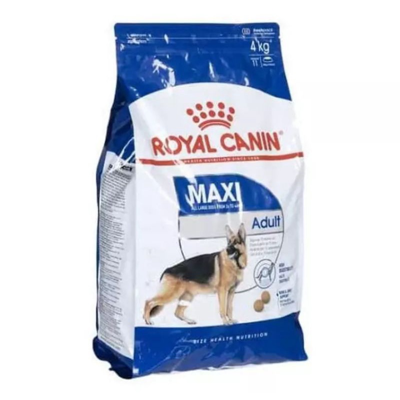 makanan anjing royal canin maxi adult kemasan 4 kg frespack
