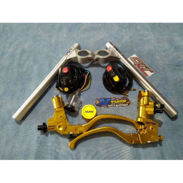 Paket Stang Stir Jepit Qtt Master Nissin Ninja R Rr Vixion Scorpio Lengkap Murah