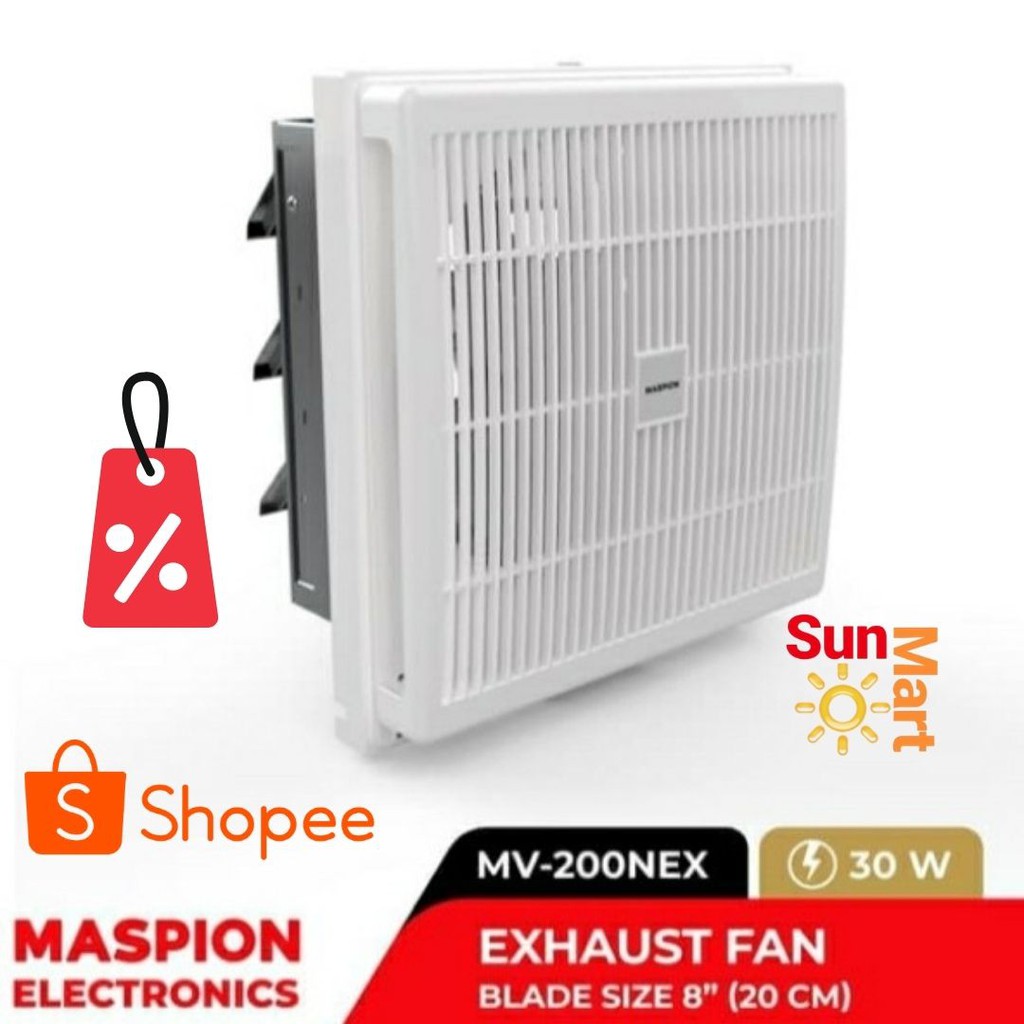 Exhaust fan Maspion 8 inch / penghisap udara  Maspion 8 Inch MV 200 NEX