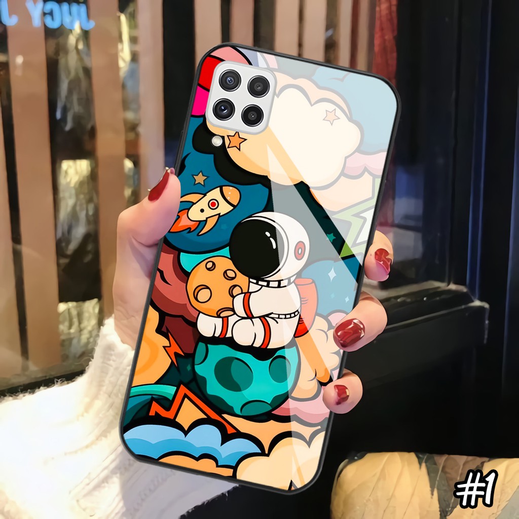 {PS352} Softcase Kaca SAMSUNG A22 4G A22 5G A32 A52 A72 A12 A02S A10S A11 A6+ A30 A10 M30S A21 A21S-NO.1