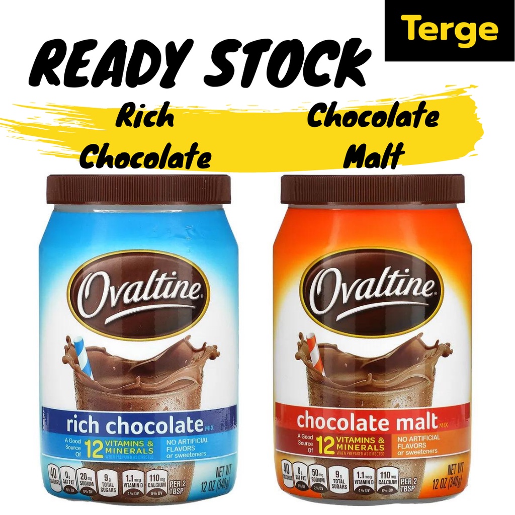 

Minuman Coklat Bubuk Ovaltine Rich Chocolate Malt USA 340 gr