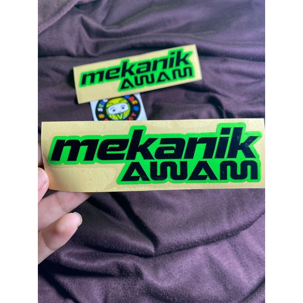 Sticker mekanik awam cuting stiker 1pcs