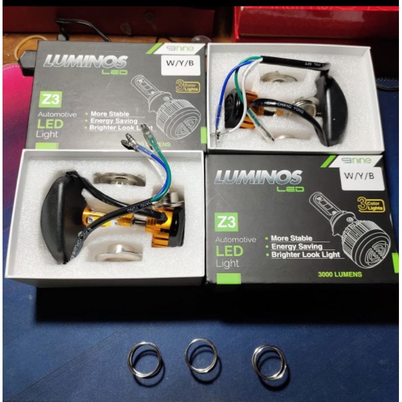 Lampu LED luminos Z3 3 Warna White Yellow Blue