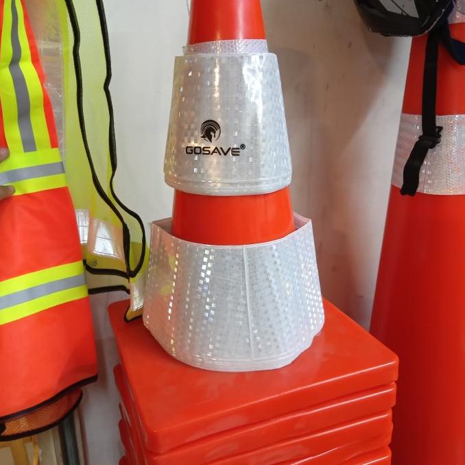 Traffic Cone Rubber Cone/ Kerucut Pembatas Jalan