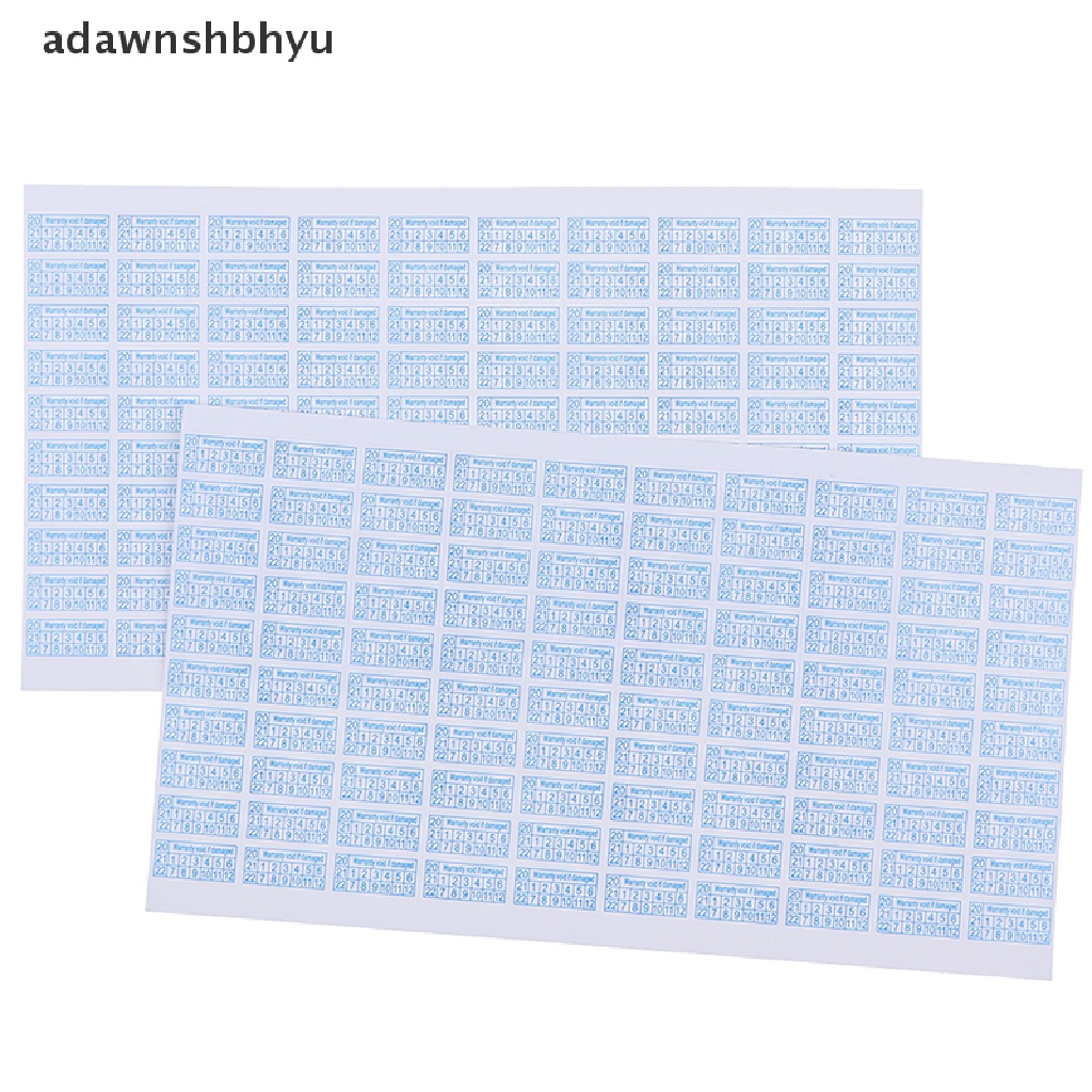 200pcs Stiker Label Pelindung Garansi Rusak 2020-2022