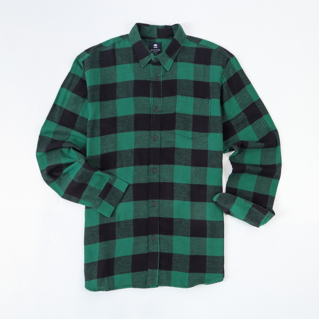 Hommes Apparel FS062 Green Verratti Flannel Shirt