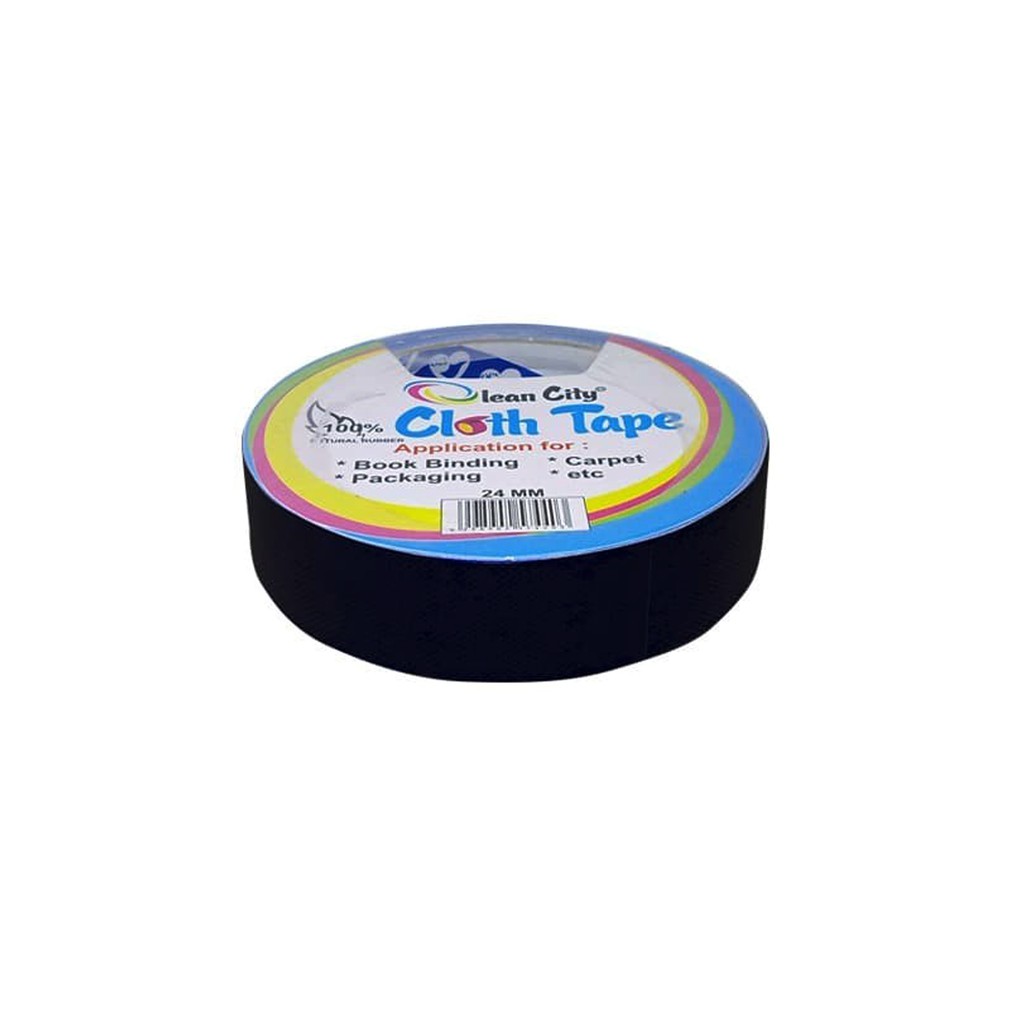 

Cloth Tape / Lakban Kain Olean City 1" (24 MM X 10 M) Black