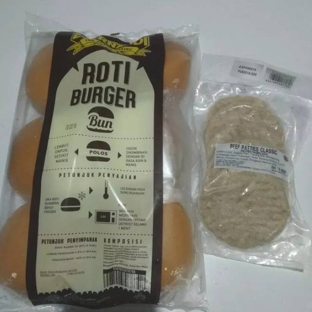 

Paket burger patties no