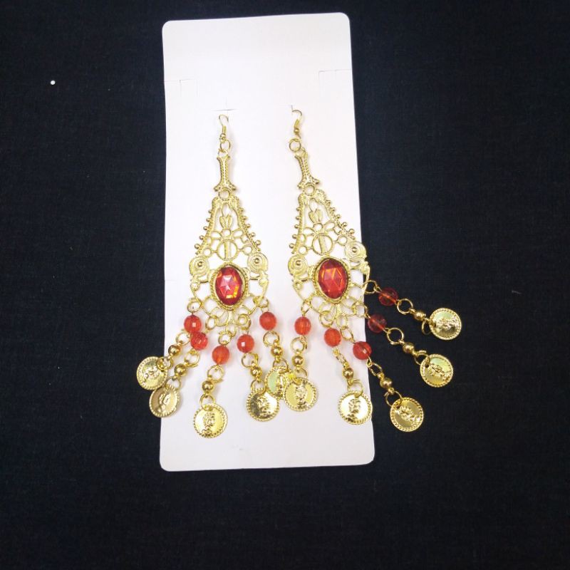 Anting Juray Batu Oval-Anting Pesta-Anting India Dance