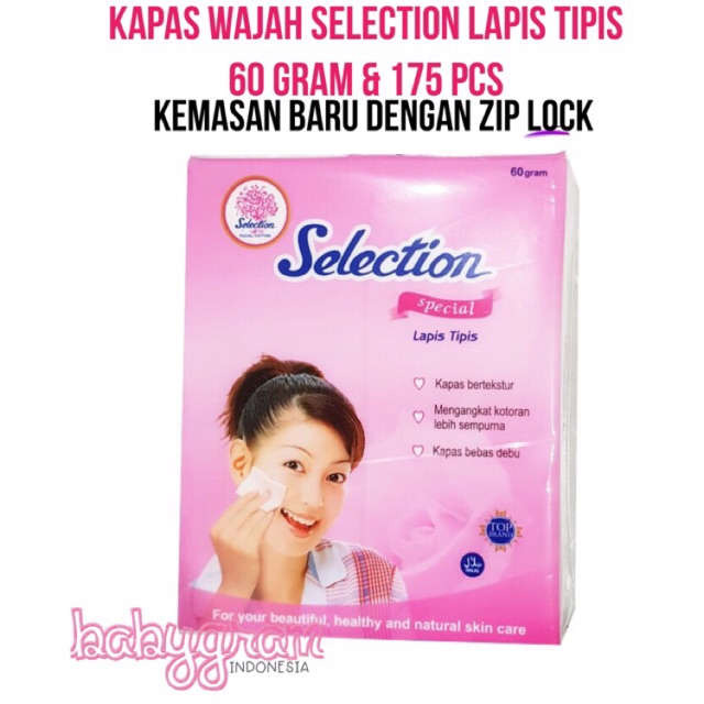 Kapas Wajah Selection Lapis Tipis 175 pcs 175pcs