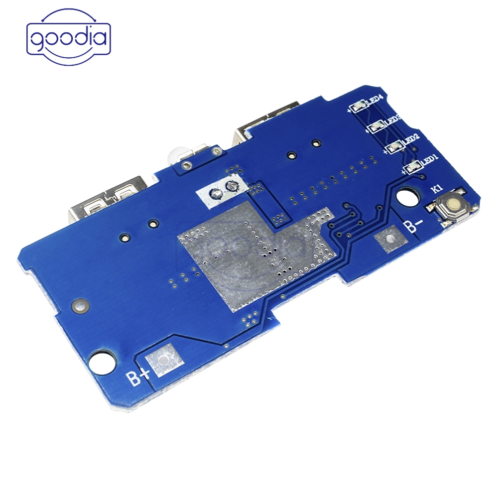 Papan Modul Power Bank 5v 2a Dual Usb Output Step Up