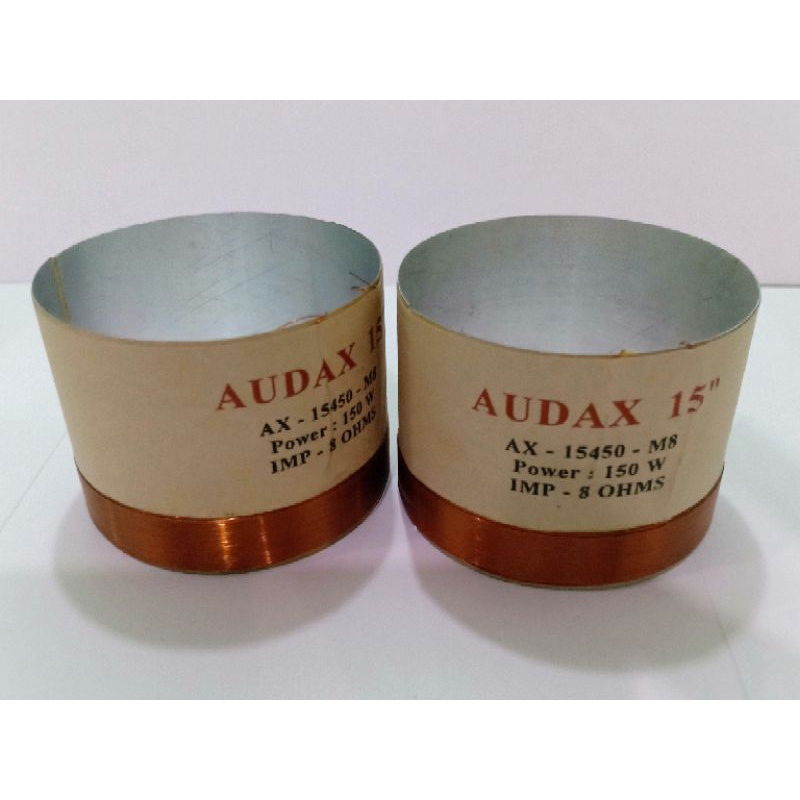 SPOOL VOICE SPEAKER AUDAX 15 INCHI AX-15450-150WATT ( KUALITAS BAGUS)