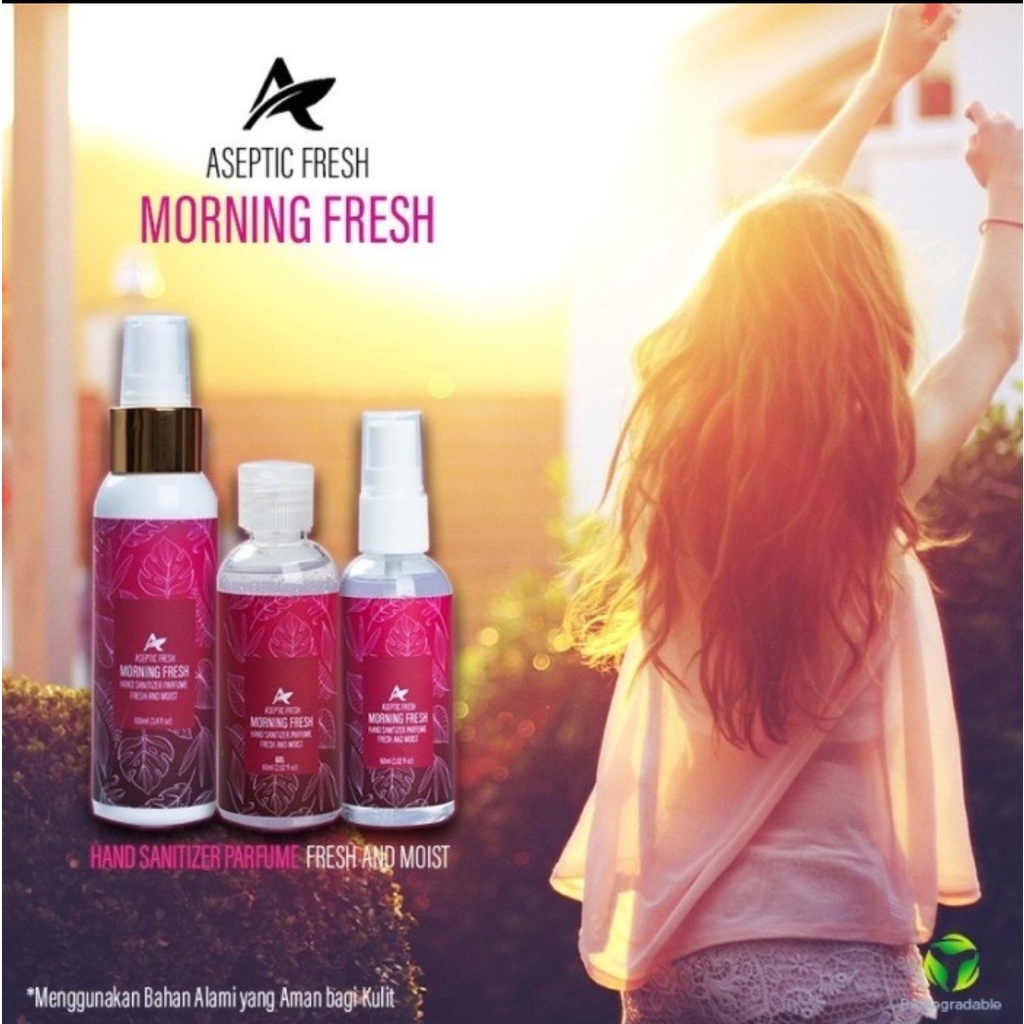 HANDSANITIZER PARFUME MORNING FRESH ASEPTIC FRESH AND MOIST