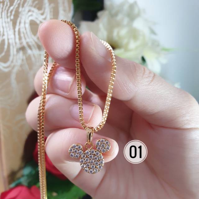 Kalung xuping fashion perhiasan full mata diamond N14032010