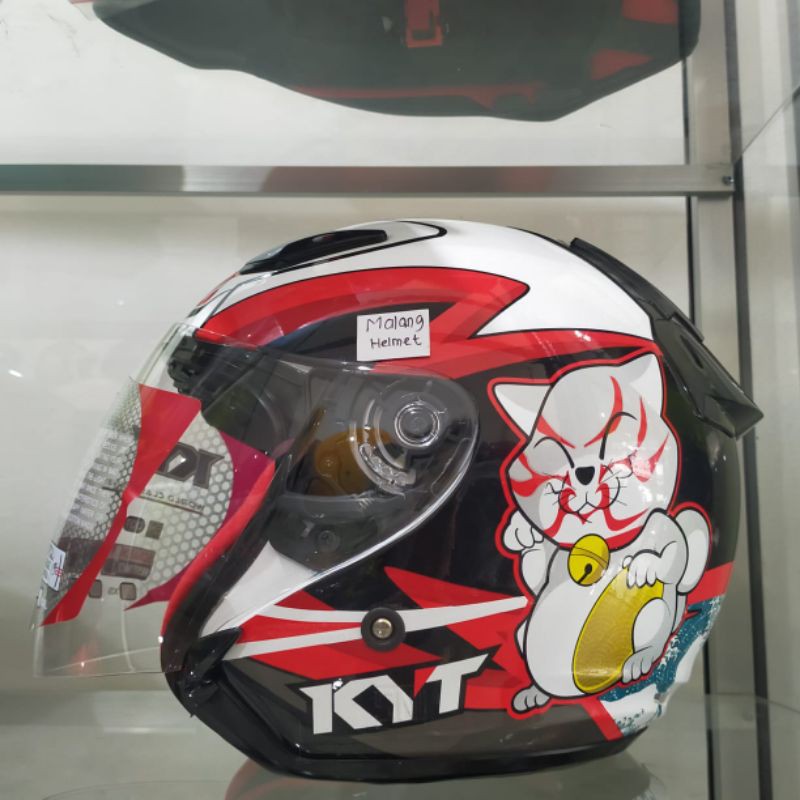 Helm KYT DJ MARU Kabuki Cat