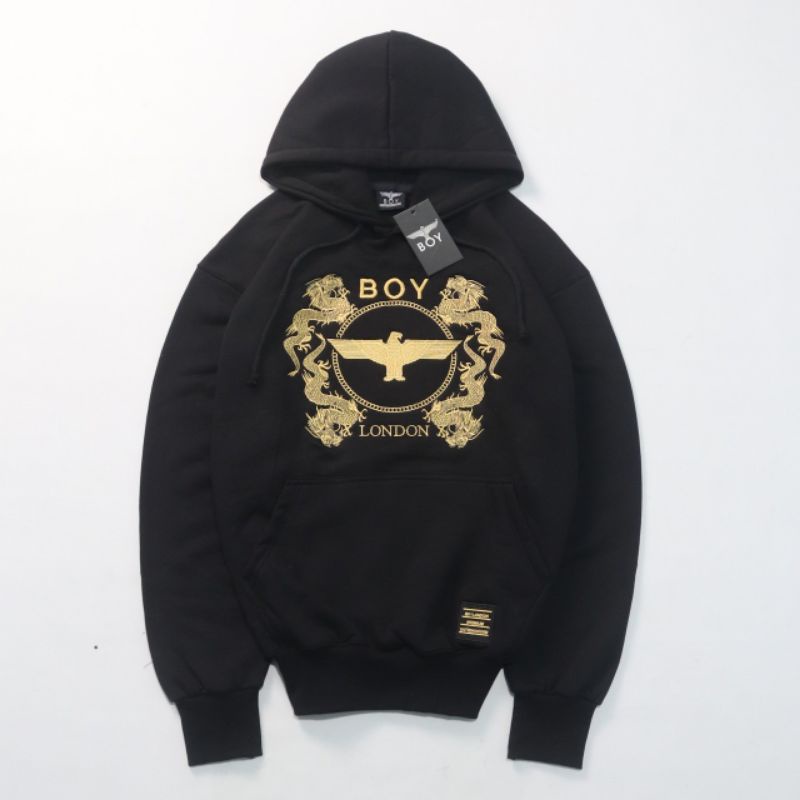 Hoodie Boy London Dragon Fulltag Label Pria Wanita