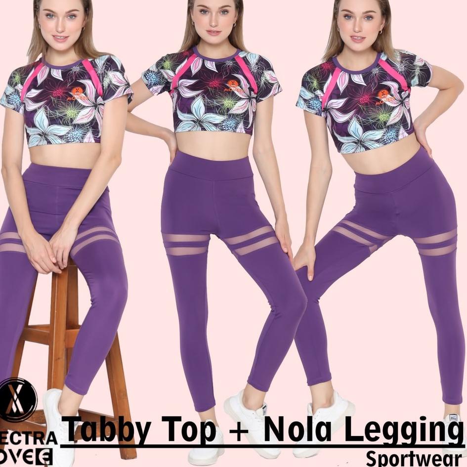 Model Baru.. Kaos senam TABBY TOP baju senam wanita kaos sport baju olahraga wanita baju zumba kaos 