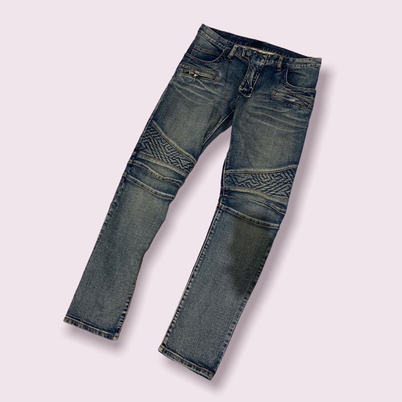 balmainn bikers jeans second
