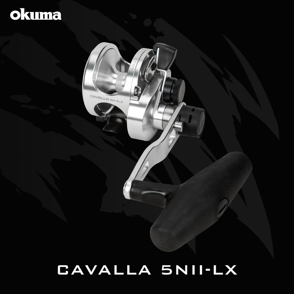 Reel Pancing OH Overhead Okuma CAVALLA 5IILX 5NIILX 12IILX Handle kiri 2 in 1 Gear rasio - PP