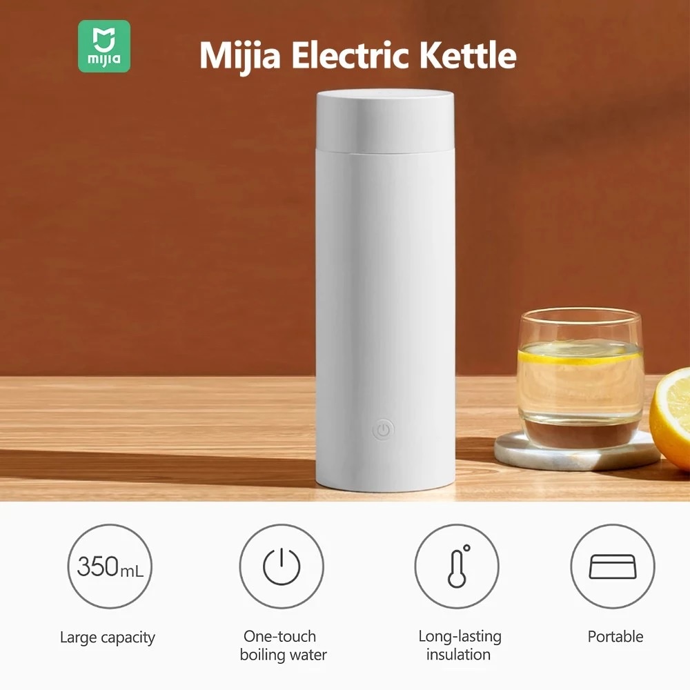 MIJIA Portable Electric Heating Cup 350ML - Botol Pemanas Air Elektrik