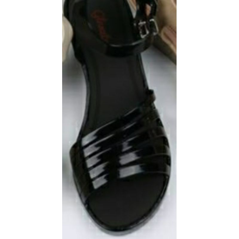 Sun-MELLY Sandal Wedges Import Wanita Tali L535 (Glossy) Glanztons