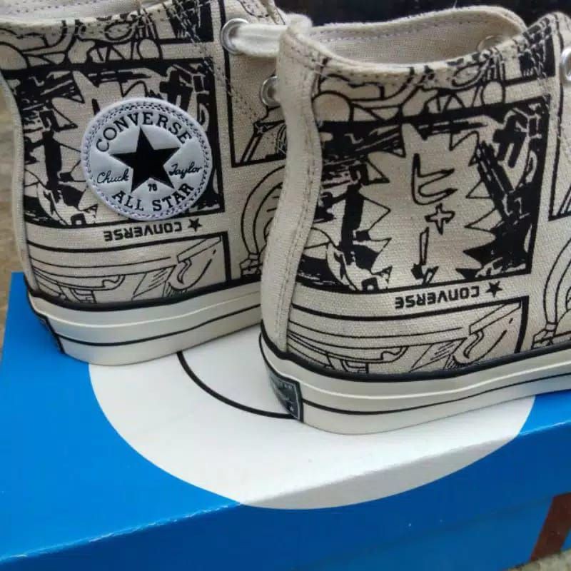 LIMITED CONVERSE 70S HIGH DORAEMON COMIK  EGRET BNIB TERLARIS