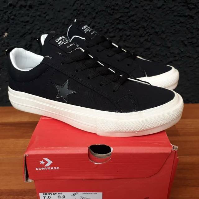 SEPATU CONVERSE LOW CARHARTT BLACK WHITE