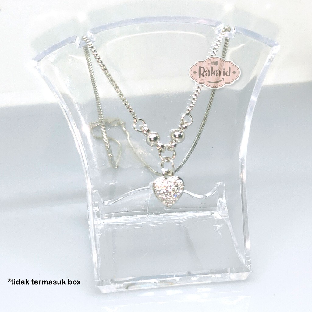 Kalung Anak Love Kecil Perhiasan Cantik Anak Lapis Emas 18k 750