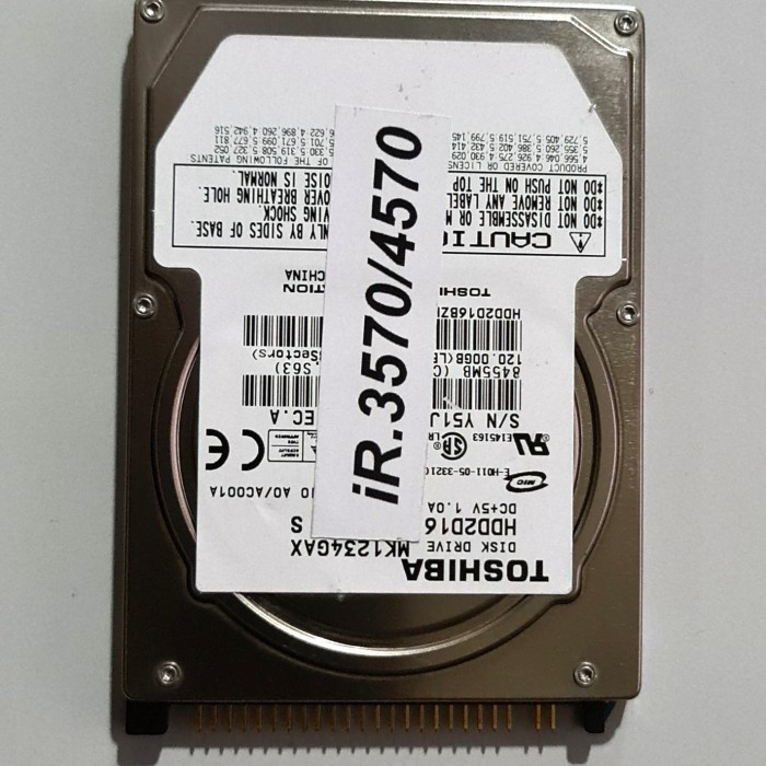 Hardisk Mesin Fotokopi Canon IR 3570 dan 4570