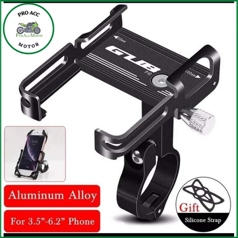 GUB P10 HOLDER PHONE / breket holder HP / HANDPHONE / GPS motor ADV150 PCX VIXION BEATSTREET DLL (COD)