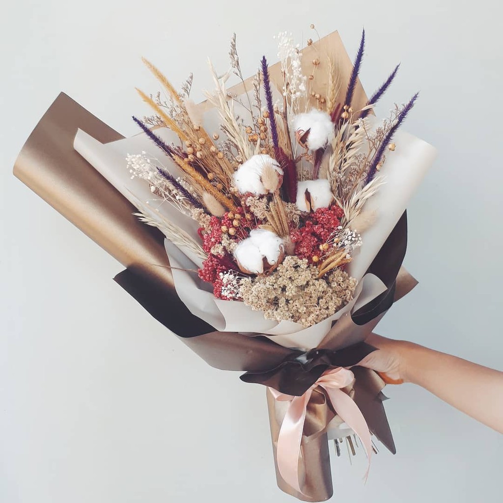 Jual Golda - Dried Flowers Bouquet - Buket Bunga Kering | Shopee Indonesia