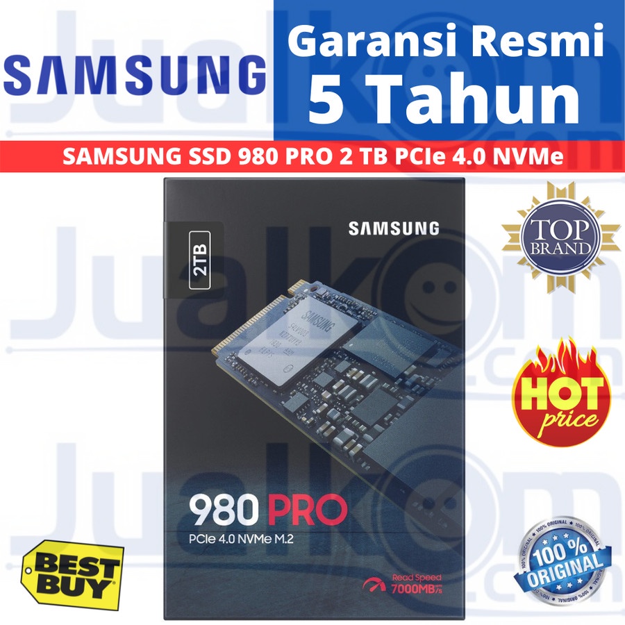 SAMSUNG SSD 980 PRO 2TB PCIe 4.0 NVMe Resmi