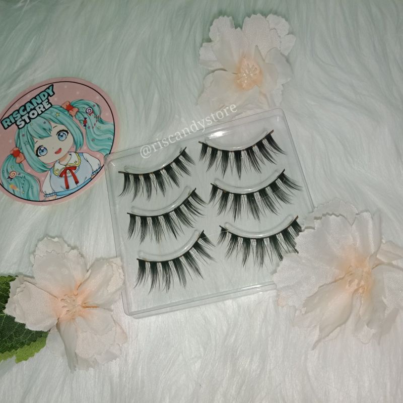 [3-5 Pasang] Dolly Eyelashes / Little Devil Bulu Mata Cosplay