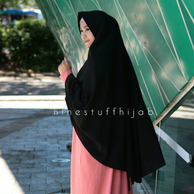 Ninestuff Hijab | Khimar Pet Jumbo Wollycrepe