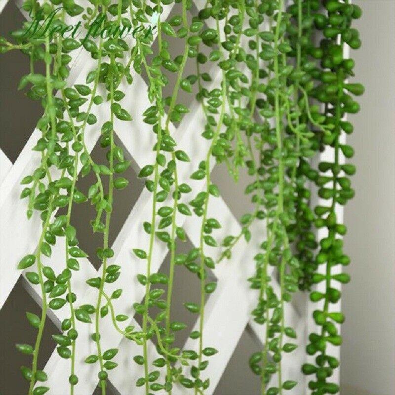 L Artificial Hanging Plants Fake Succulents  GreenDec 