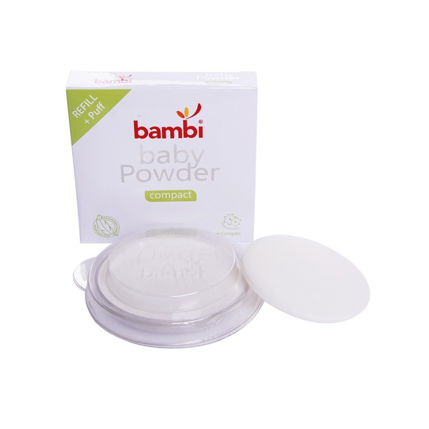 Bambi Baby Powder Compact / Prickly Padat / Compact Refill 40 gr Bedak Bayi Padat CBKS