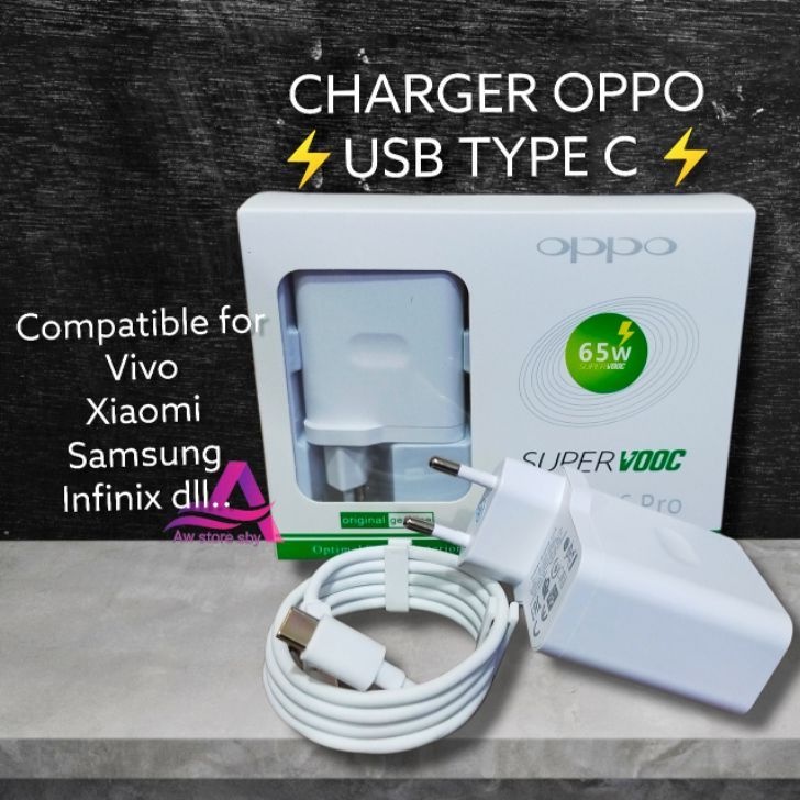 FAST CHARGER OPPO A33/A53/A52/A92/A5/A9 2020/A16/A55/RENO 3/RENO 4/A54/A74 OPPO TYPE C