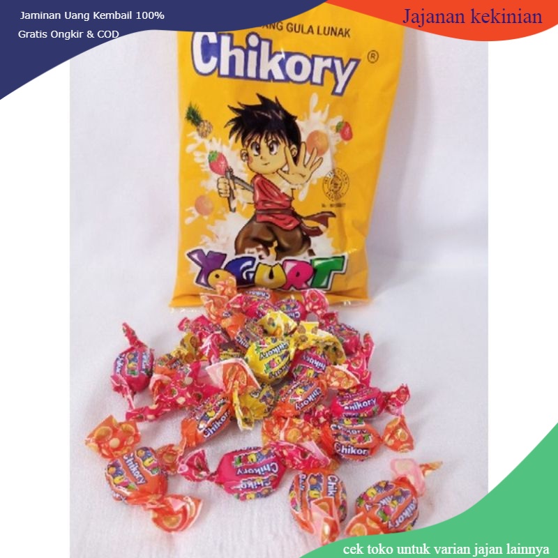 

permen chikory-permen lunak rasa buah