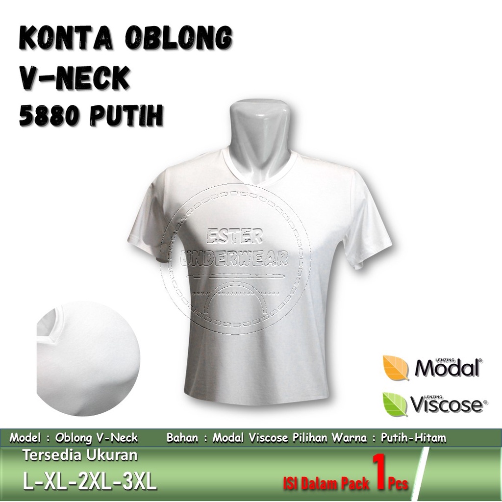 Oblong Pria V-Neck KONTA 5880 ISI-1 PCS