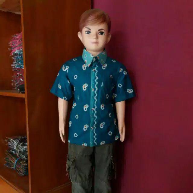 Kemeja Jumputan Batik Anak