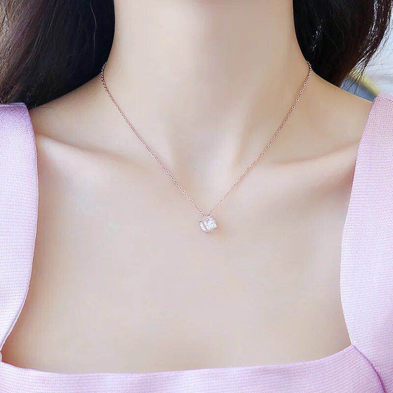 Kalung Alloy Anti Karat Crystal Berlian Murah Import Fashion  Model