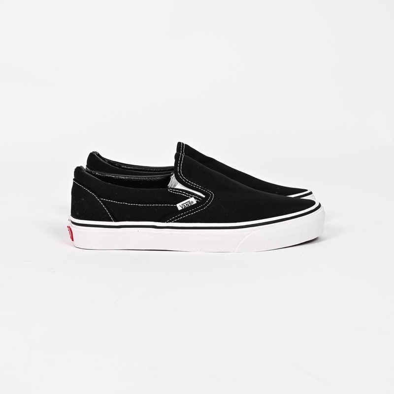 (Sale) V4ns Slipon Black White Classic Original