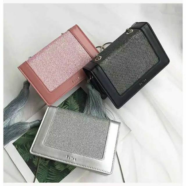 Pedro Metalic Tassel Bag