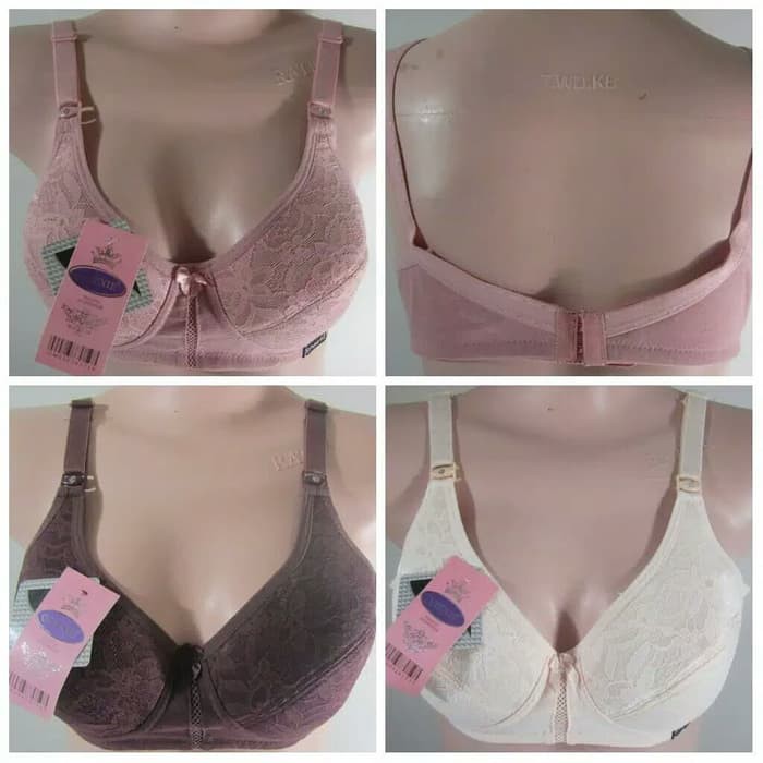 GROSIR - SPORT BRA QUEENIE BRUKAT UKURAN BESAR (S.D 42) - 40, ABU-ABU