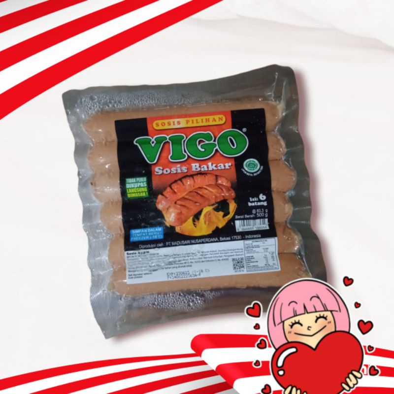 

Sosis vigo bakar rasa ayam 500grm