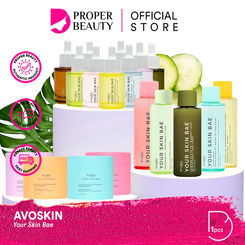 AVOSKIN Your Skin Bae Indonesia / Miraculous Refining Retinol PHTE Eye Serum Toner Ampoule YSB Avo